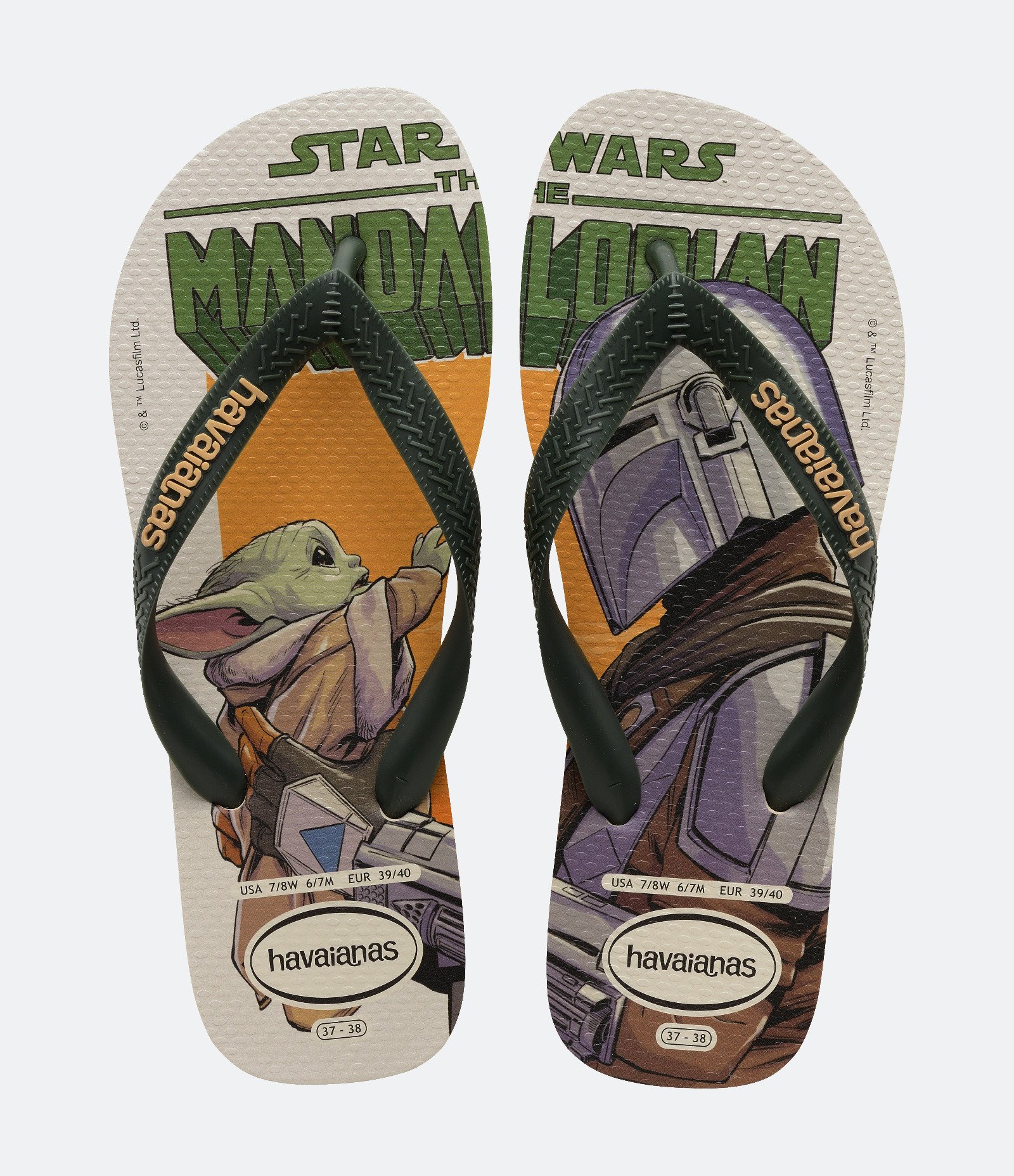 Chinelo de Tiras com Estampa Star Wars Havaianas Bege 1