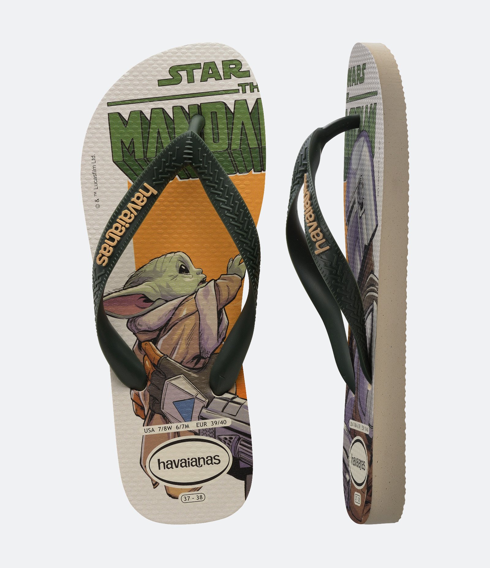 Chinelo de Tiras com Estampa Star Wars Havaianas Bege 5