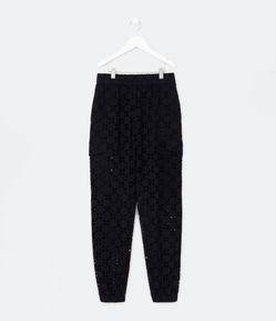 Calça Jogger Infantil em Laise - Tam 5 a 14 Anos