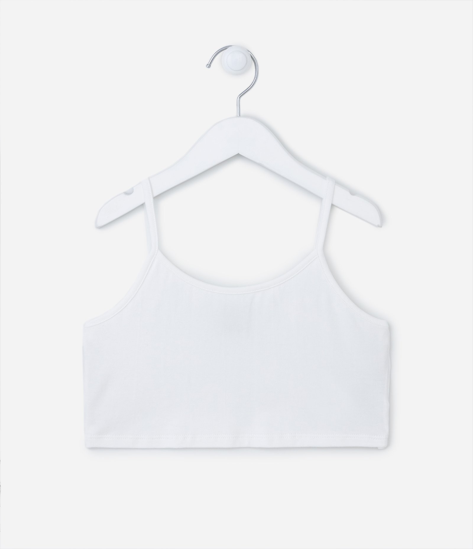 Blusa Infantil em Tule com Aplicações de Strass e Top por Baixo - Tam 5 a 14 anos Off White 2