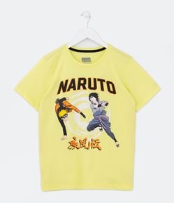 Camiseta Infantil com Estampa Naruto - Tam 5 a 14 Anos