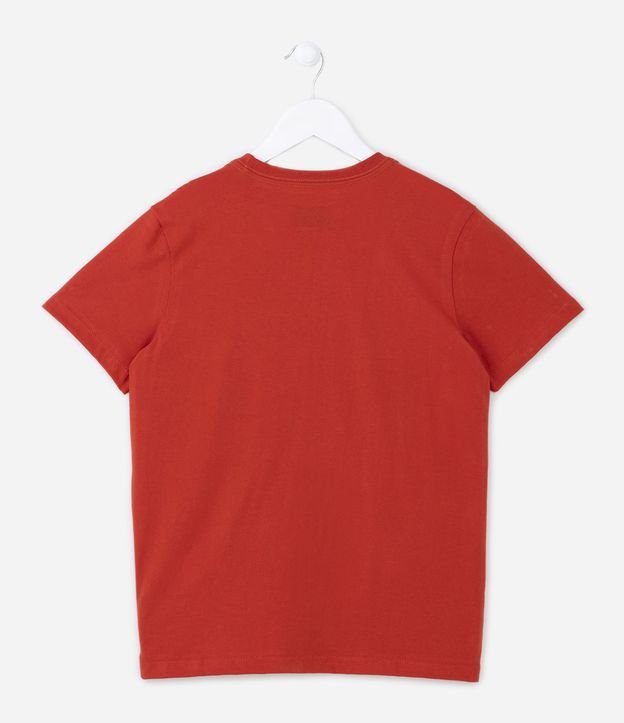 Camiseta Infantil com Estampa do Mario Bros - Tam 3 a 10 Anos Vermelho