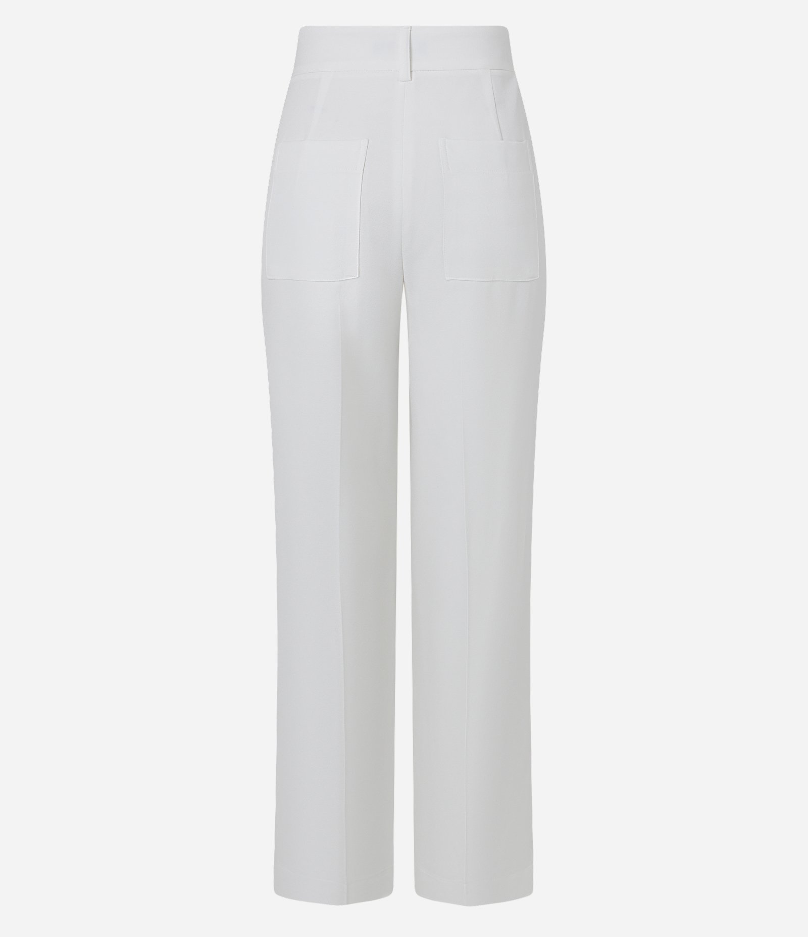 Calça Reta em Crepe com Pingente de Coração Branco 6