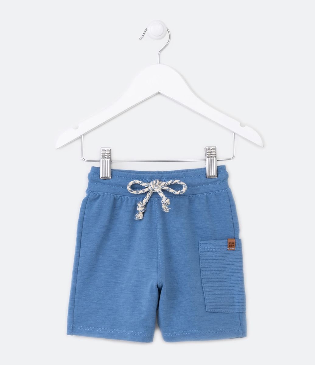 Pantalones cortos azul marino con bolsillo lateral con cremallera de  Marshall Artist