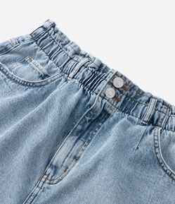 Short Clochard Jeans com Cós Elástico Curve & Plus Size