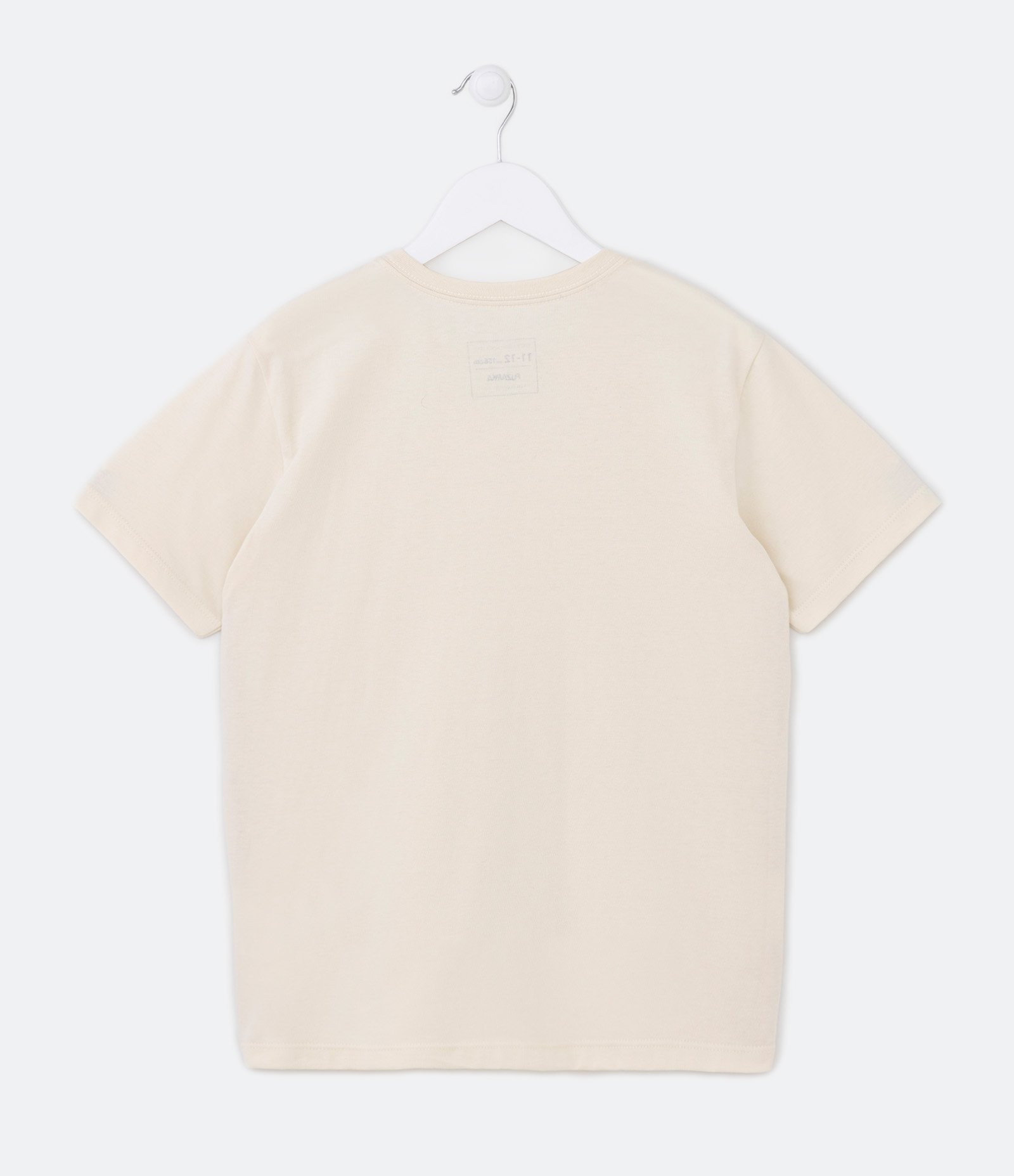 Camiseta Infantil Básica - Tam 5 a 14 Anos Bege 2