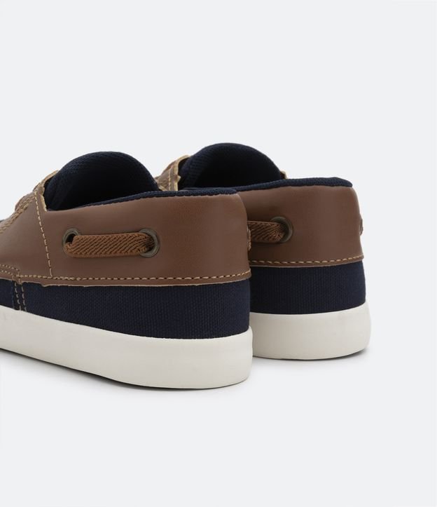 Zapato Dockside Infantil con Recorte y Cordón de Elástico - Talle 20 al 27 Azul 3