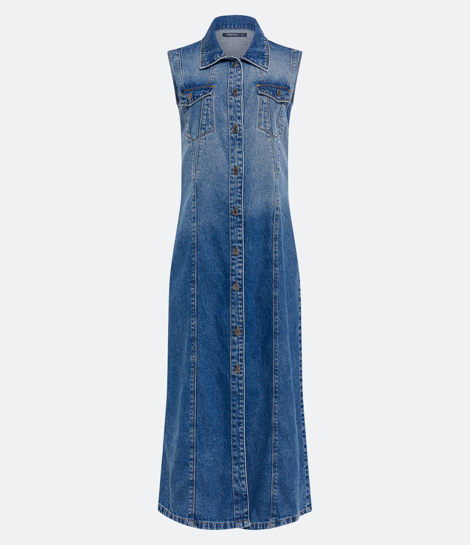 Fashion vestido jeans na renner