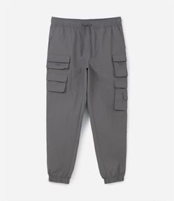 Calça Jogger em Poliamida com Bolsos Laterais