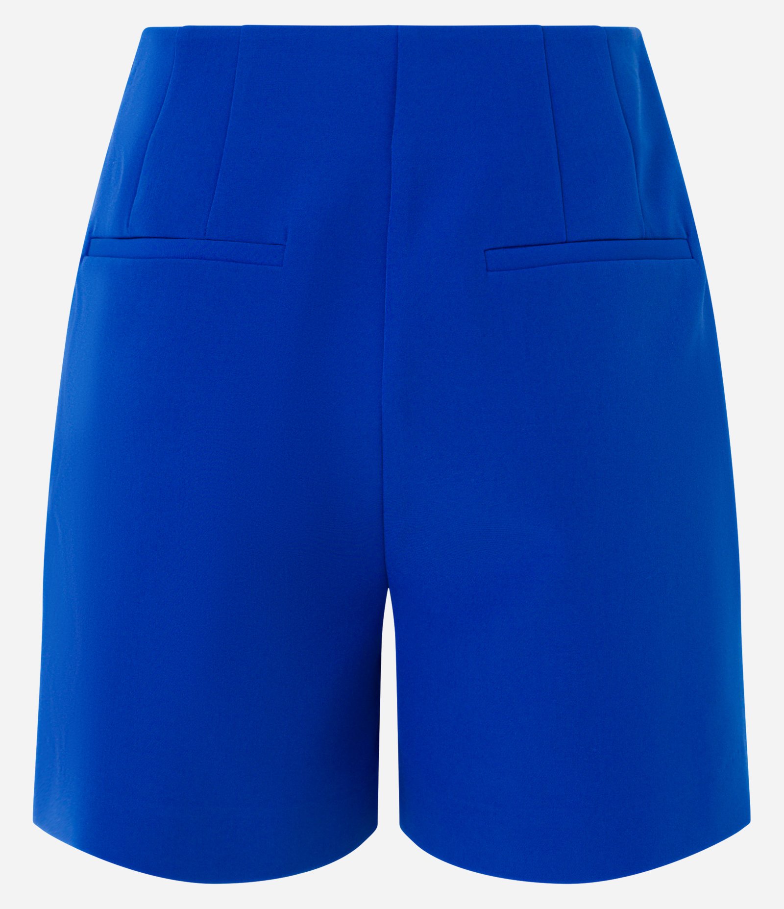 Short Alfaiatado Cintura Alta com Pences e Bolsos Azul 7