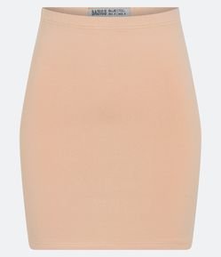 Saia Curta em Cotton com Elástico no Cós