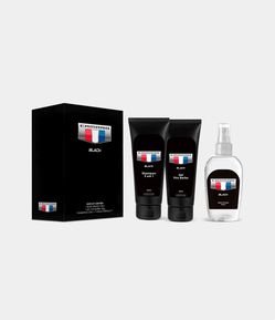 Kit Camaro Black  Body Splash 100ml + Gel pós barba 100g + Shampoo 3 em 1 100ml 