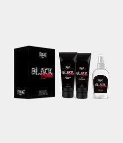 Kit Everlast Black Extreme  Body Splash 100ml + Gel pós barba 100g + Shampoo 3 em 1 100ml 
