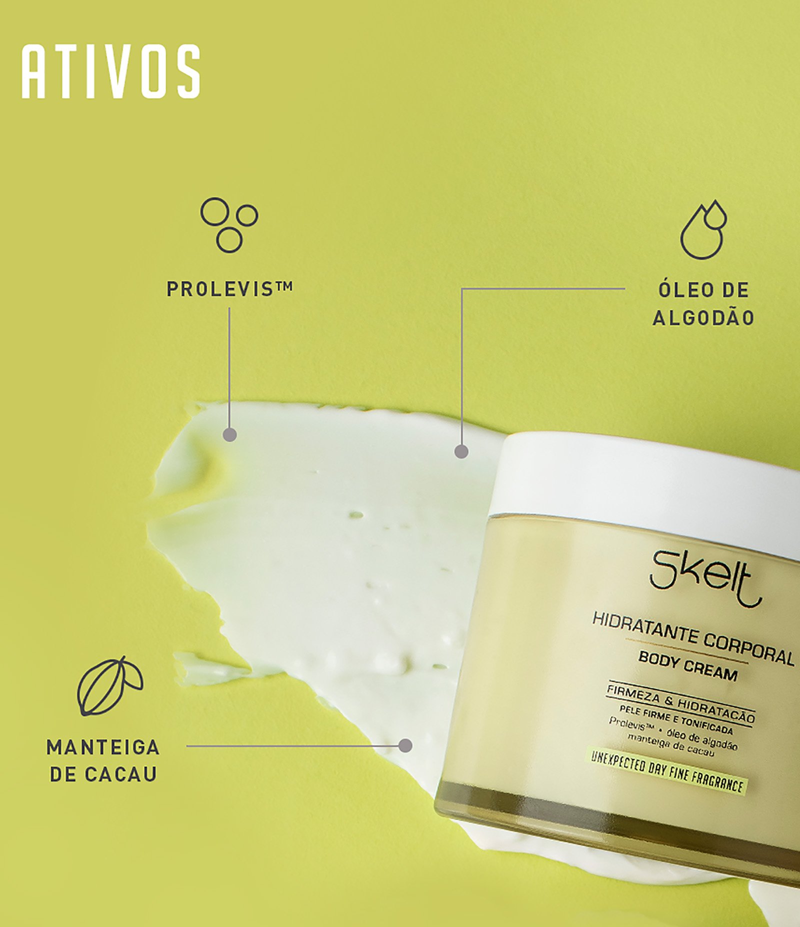 Creme Hidratante Unexpected Day Skelt 200g 2