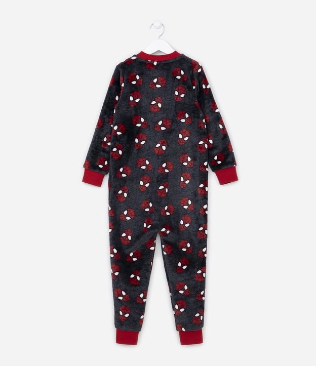 Pijama Jumper Infantil con Estampa Spider-Man - Talle 3 al 10 años Negro 3