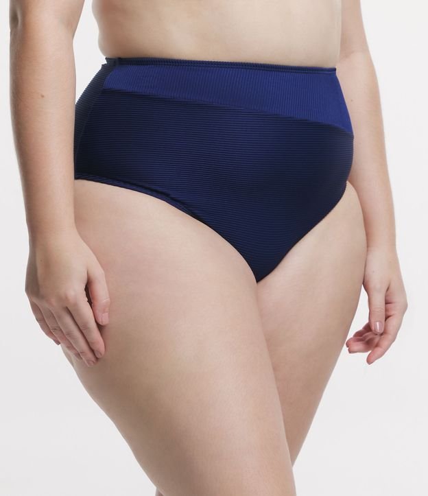 Biquíni Calcinha Hot Pants em Microfibra Curve & Plus Size Azul 1