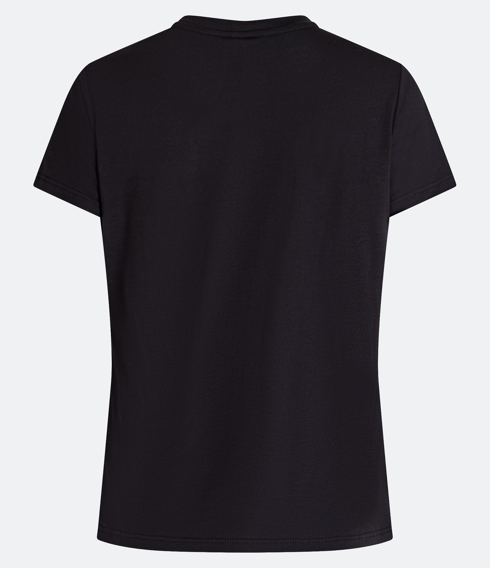 Camiseta Manga Curta em Meia Malha com Lettering Wild Flower Preto 6