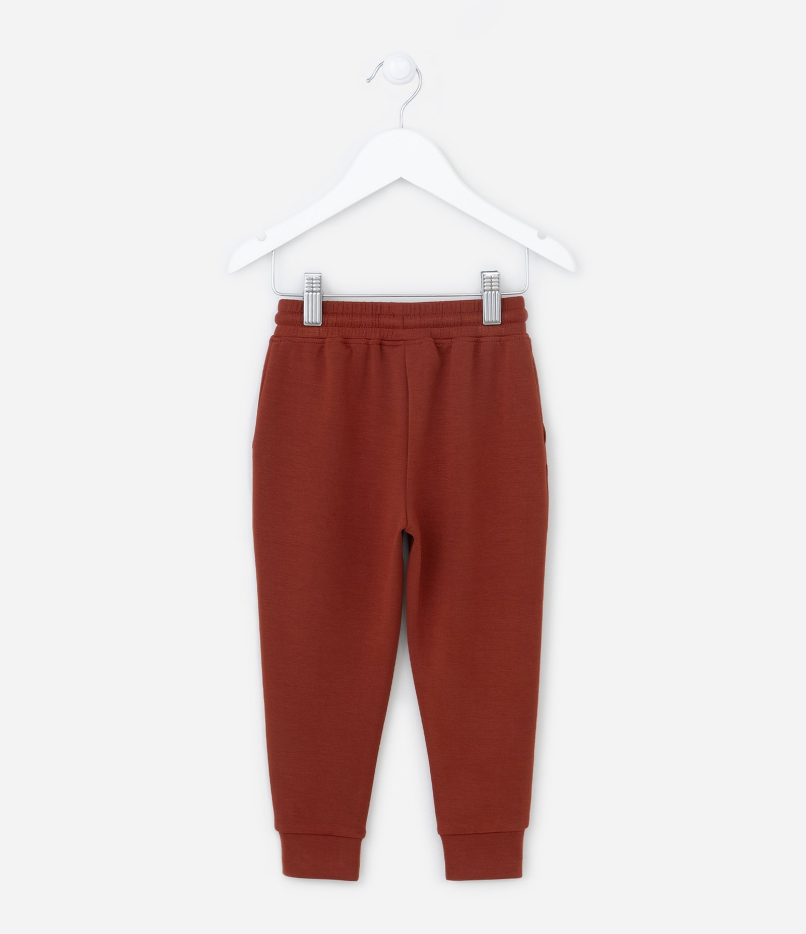 Calça Infantil em Modal com Estampa em Lettering - Tam 1 a 4 anos Vermelho 2