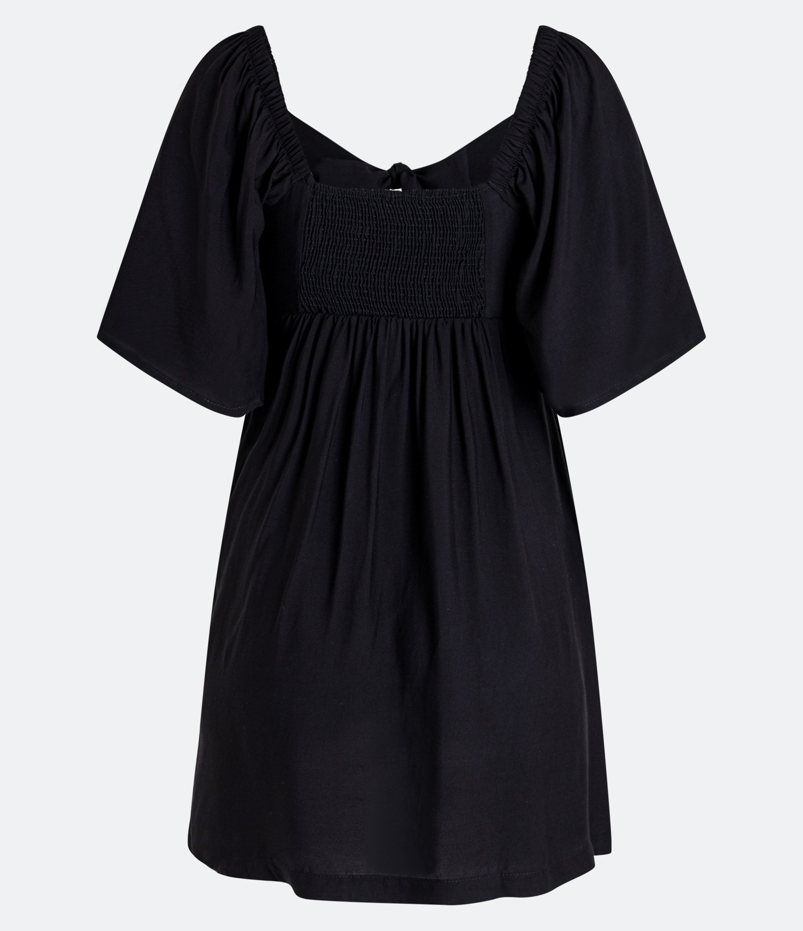 Vestidinho em Viscose com Manga Evasê com Busto com Nó Preto 2