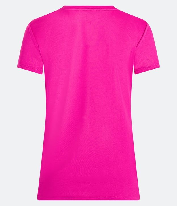 Camiseta Esportiva em Crepe com Estampa Endless Possibilities Rosa 7