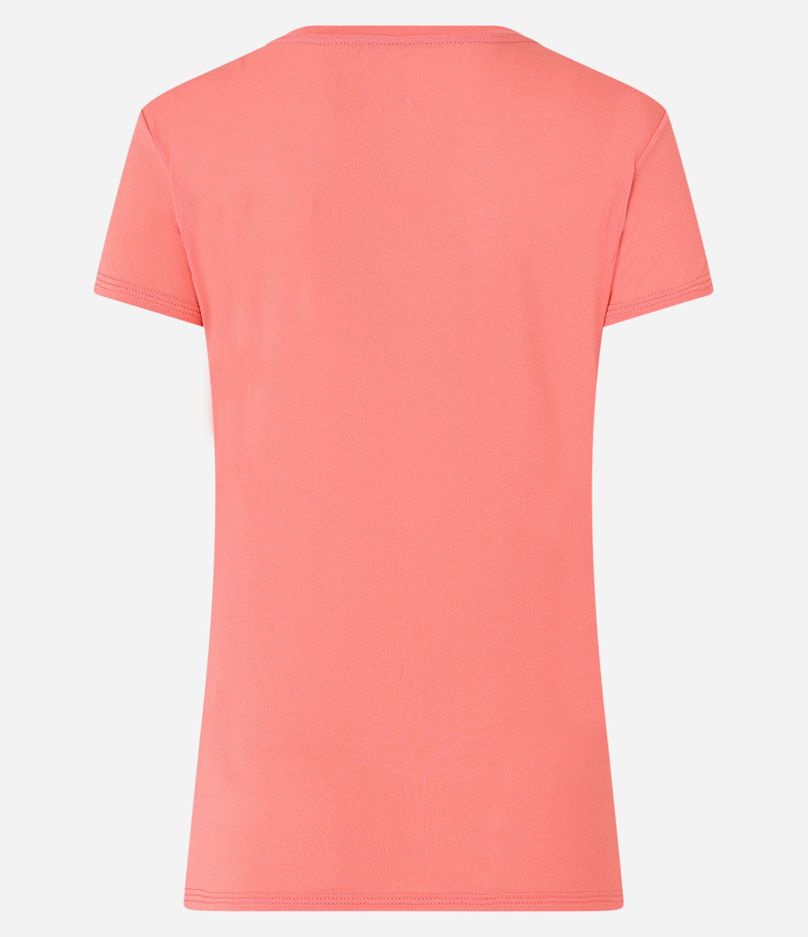 Camiseta Esportiva em Crepe com Estampa Lettering Circular no Peito Coral 6