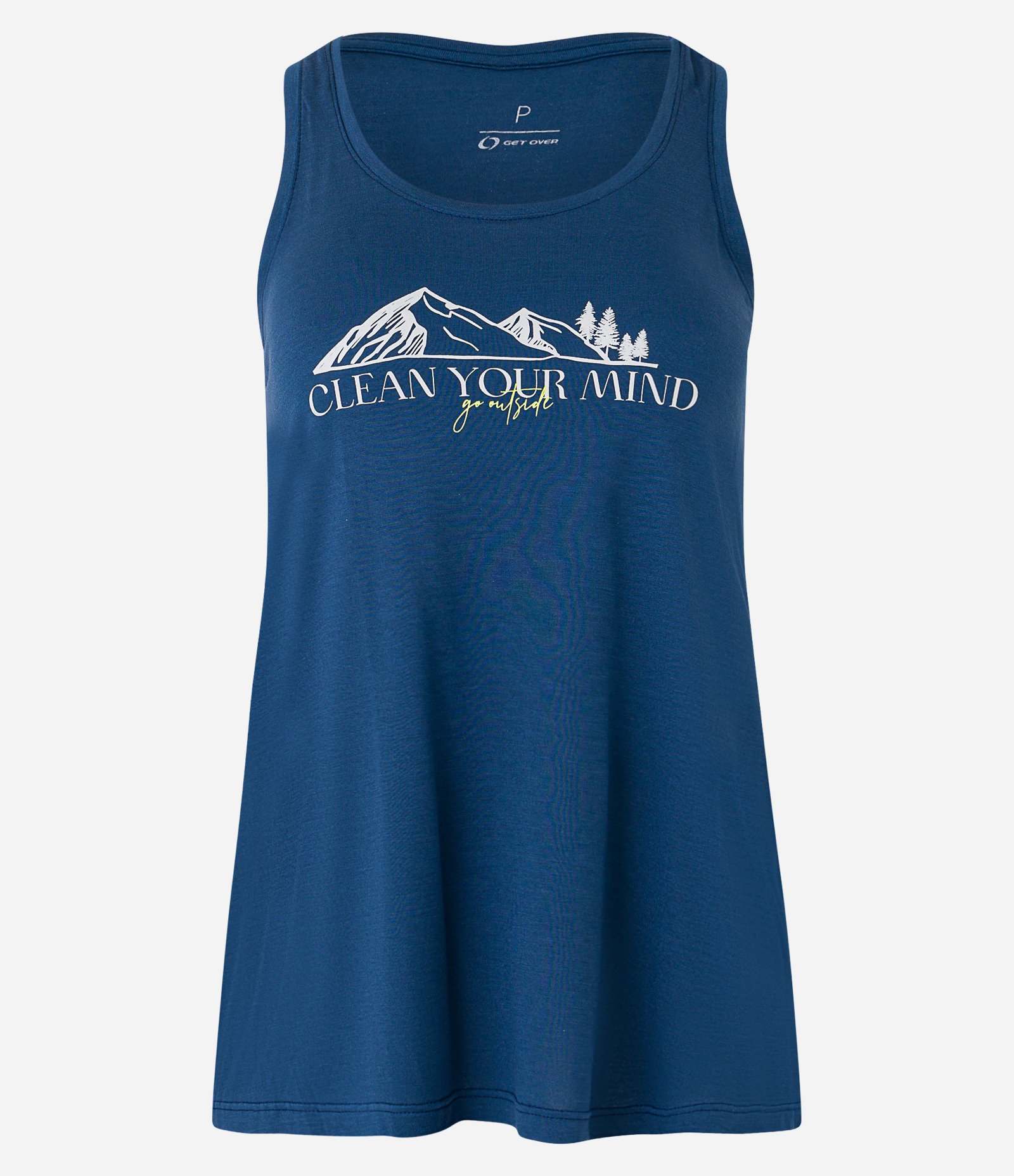 Regata Nadador Esportiva em Viscose com Estampa Clean Your Mind Azul 5