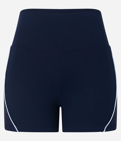 Bermuda Crossfiteira Esportiva em Poliamida com Detalhe Contrastante Lateral Menor preço em Bermuda Crossfiteira Esportiva em Poliamida com Detalhe Contrastante Lateral