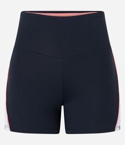 Bermuda Esportiva Crossfiteira em Poliamida Recortes Laterais e Bolso