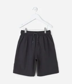 Bermuda Infantil com Forro e Cintura Elástica - Tam 5 a 14 anos