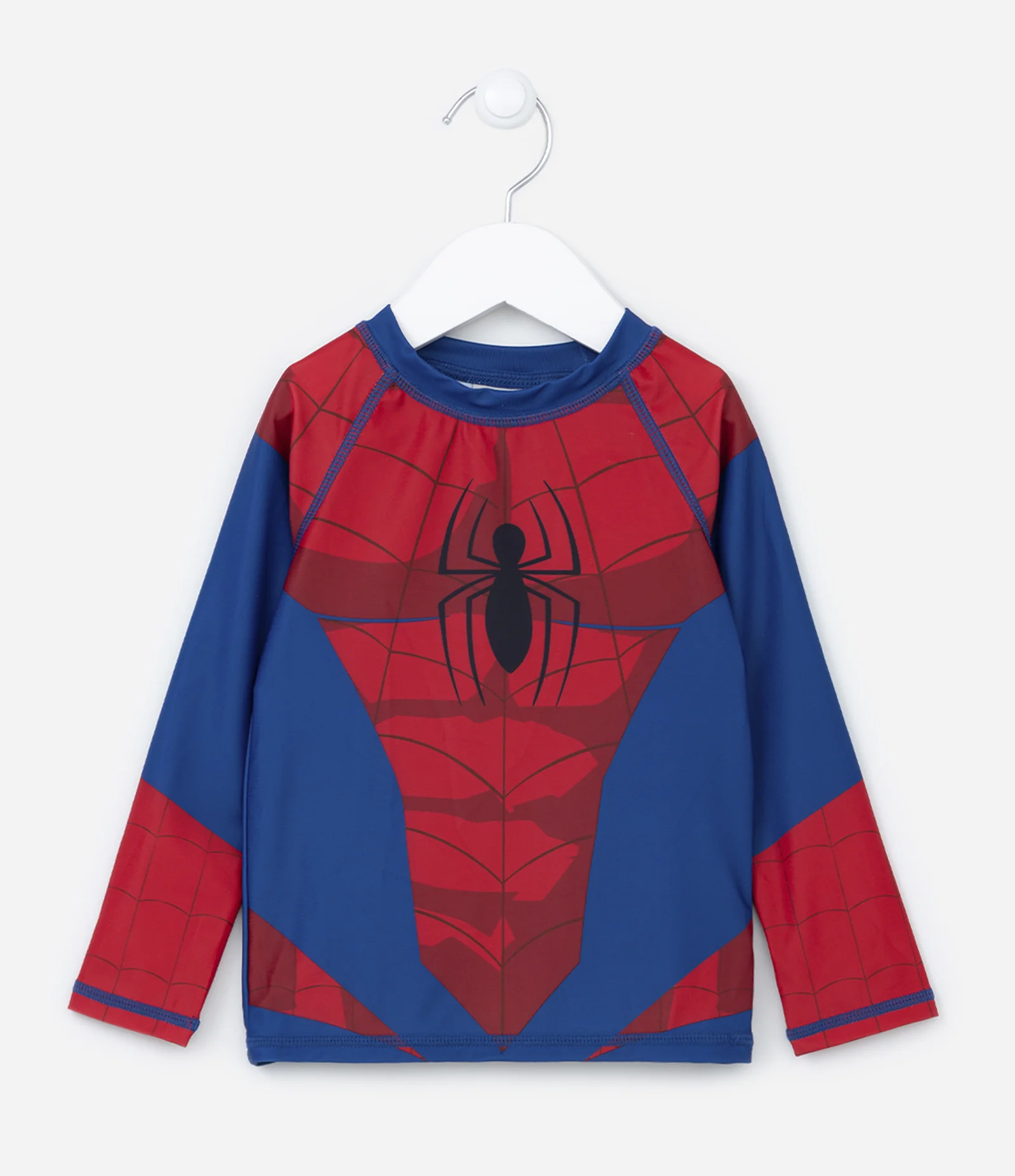 Conjunto Infantil com Proteção UV do Homem Aranha - Tam 2 ao 12 anos Vermelho 2
