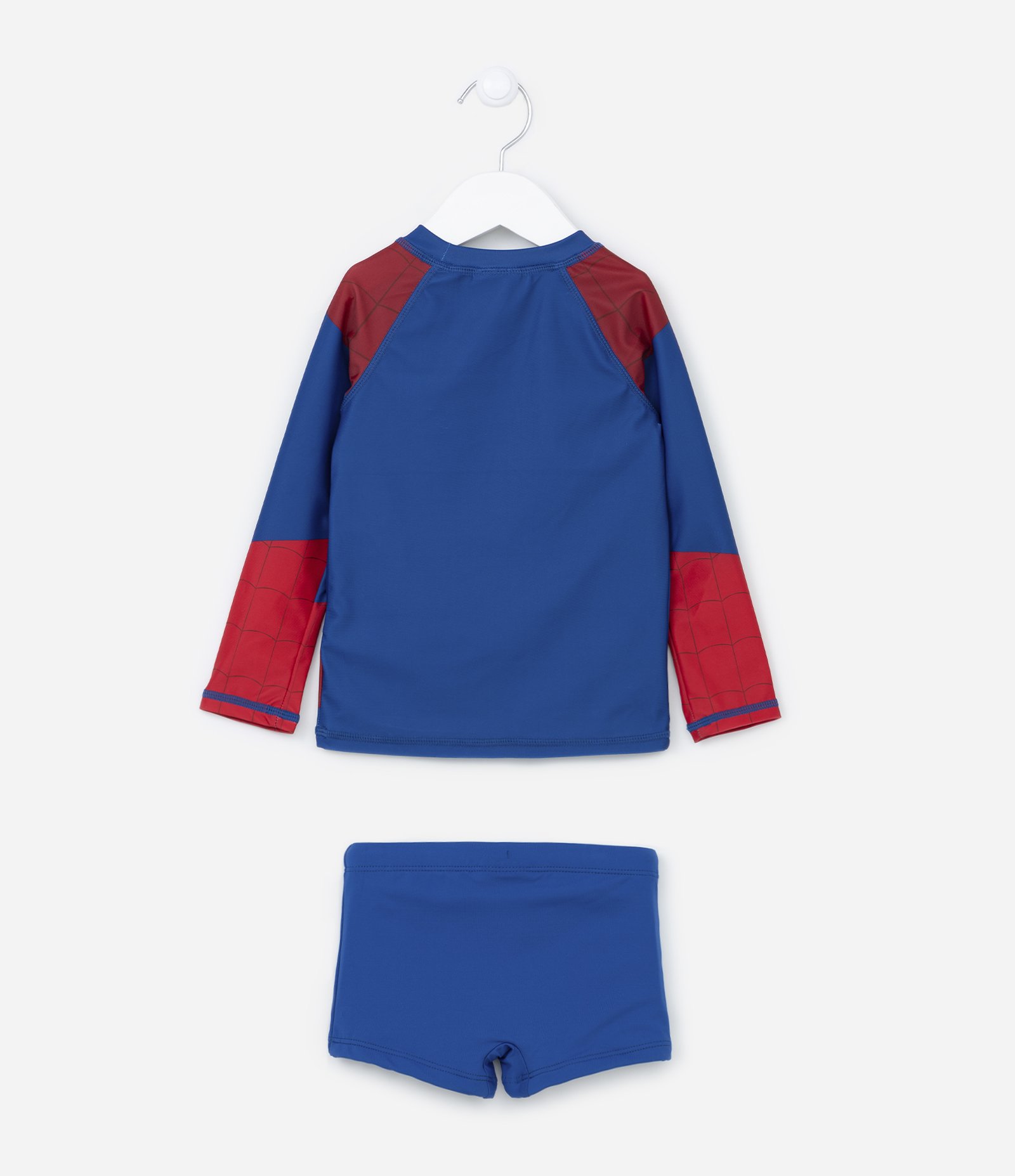 Conjunto Infantil com Proteção UV do Homem Aranha - Tam 2 ao 12 anos Vermelho 5