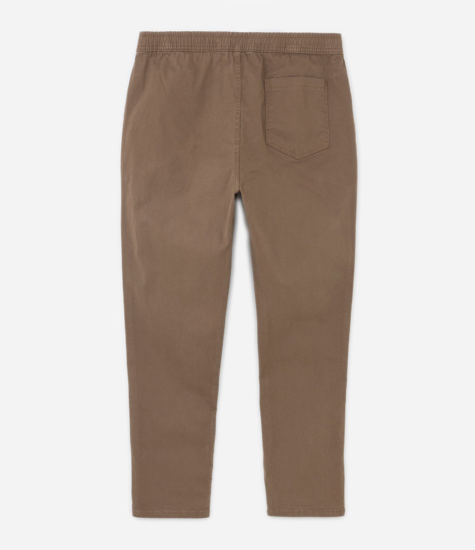 Calça Slim Cropped em Sarja com Etiqueta Frontal Marrom 6