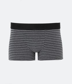 Cueca Boxer em Meia Malha com Estampa Listrada Mash