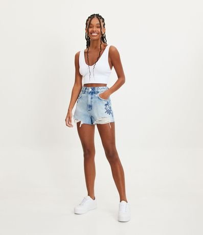 Forever 21 shorts cintura 2024 alta