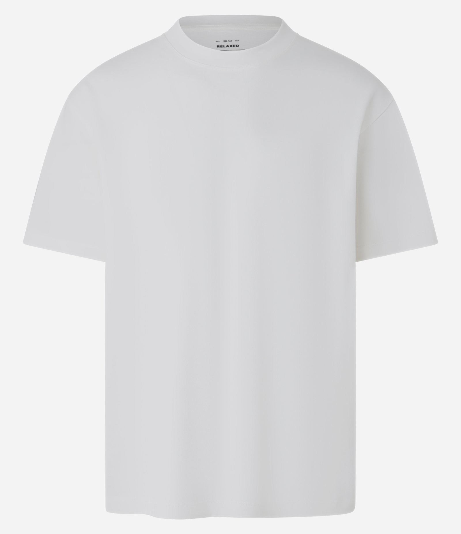 Camiseta Relaxed em Algodão com Efeito Pesado Branco 5