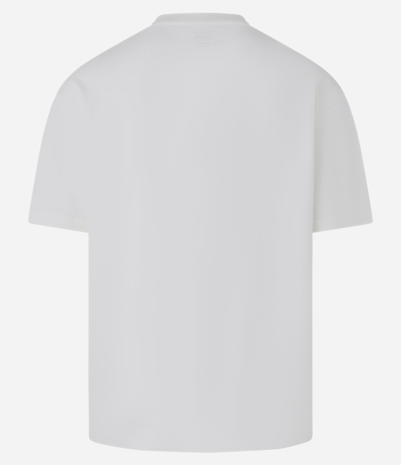 Camiseta Relaxed em Algodão com Efeito Pesado Branco 6