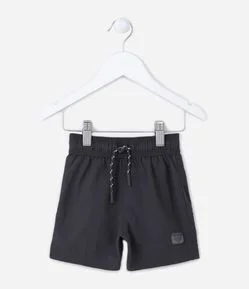 Bermuda de Banho Infantil com Cós Elástico e Etiqueta na Barra - Tam 1 a 5 Anos