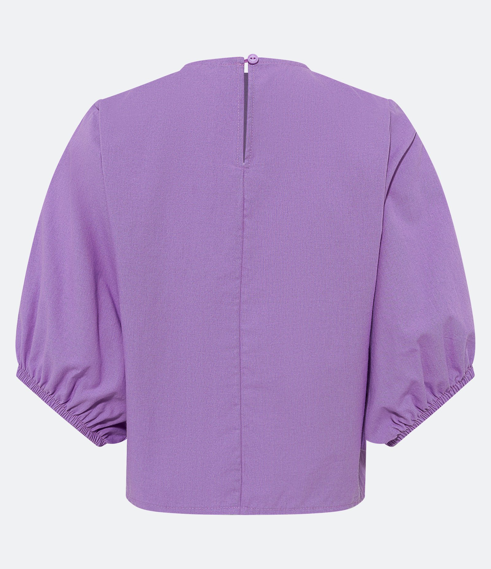 Blusa Manga Bufante em Laise com Textura Vazada Lilás 3