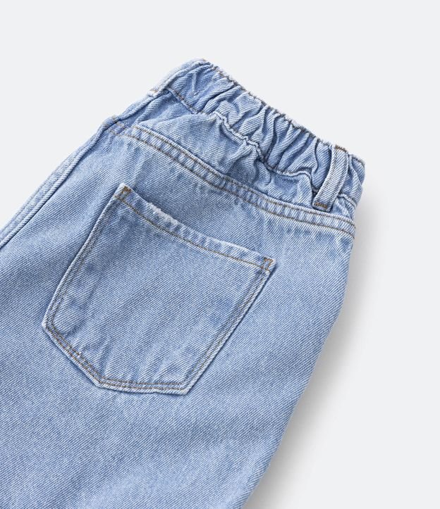 Short Cintura Alta Infantil em Jeans com Rasgos - Tam 5 a 14 Anos Azul 3