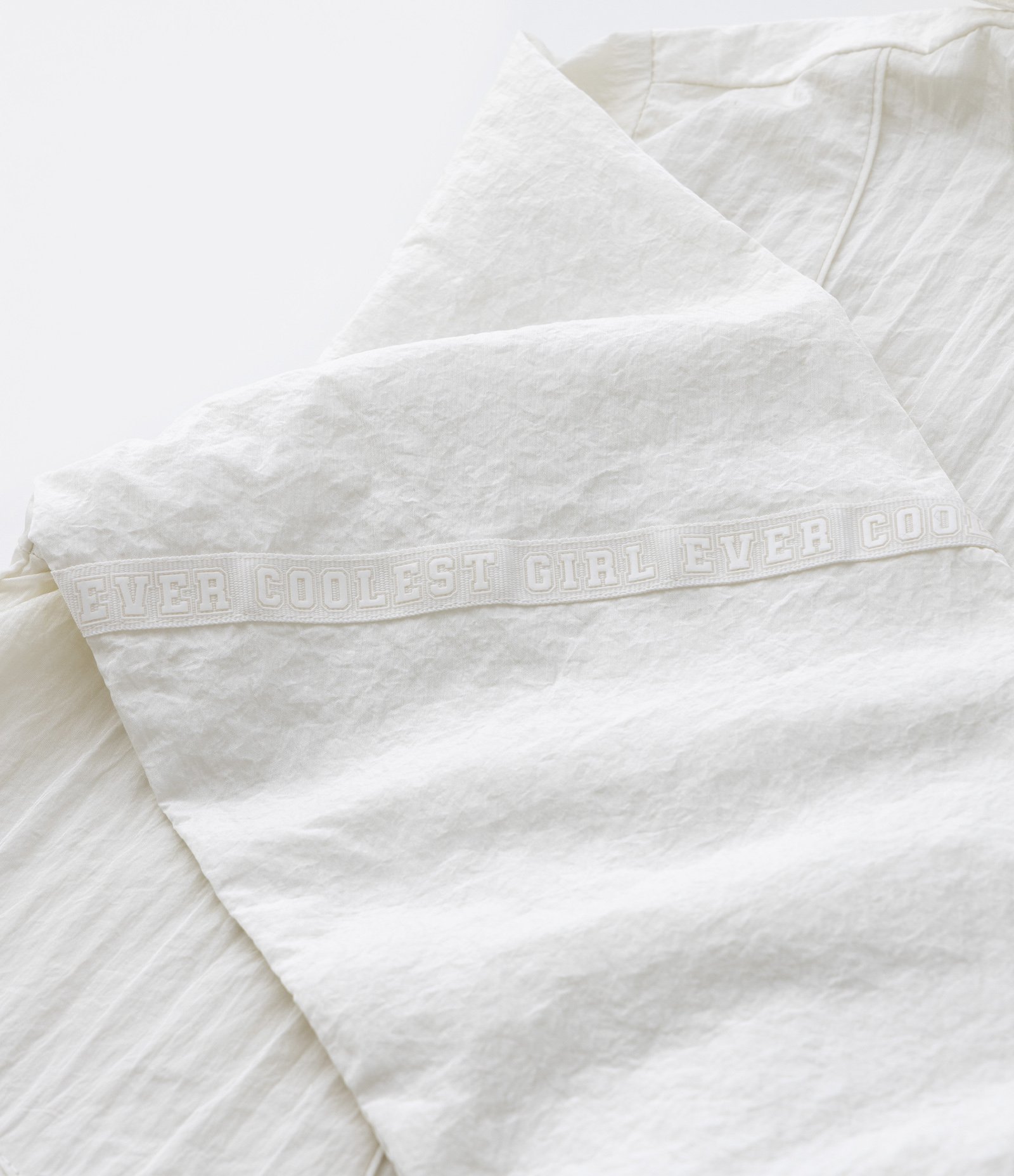 Jaqueta Infantil Corta-Vento com Capuz - Tam 05 a 14 Anos Off White 5
