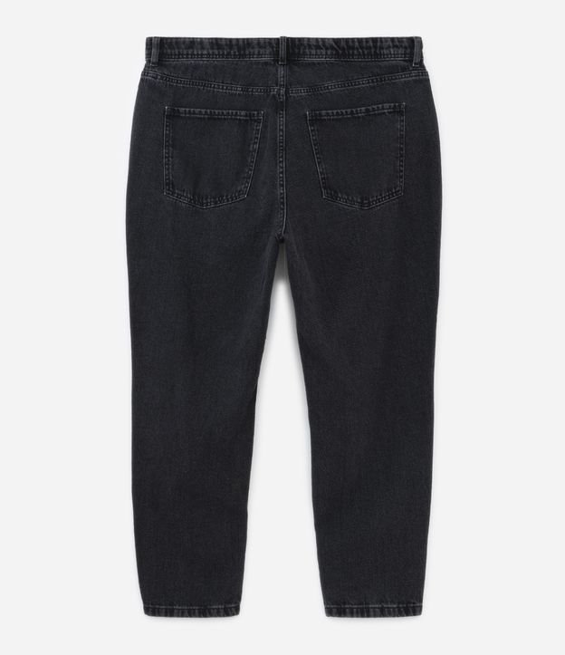 Calça Mom Jeans com Botões Frontais Curve & Plus Size Preto 7