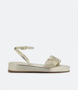 Sandália Flatform com Multi Tiras