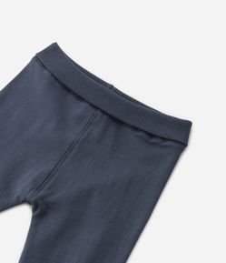 Calça Infantil com Cós Virado e Punhos Canelados - Tam RN a 18 Meses