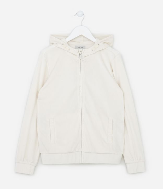 Jaqueta Moletom Infantil com Capuz - Tam 5 a 14 anos