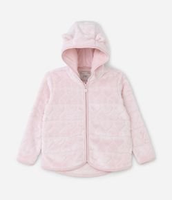 Jaqueta Fleece Infantil com Orelinhas - Tam 1 a 5 anos