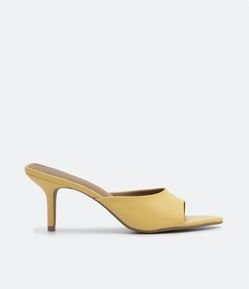 Sandália Mule com Bico Folha e Salto Fino