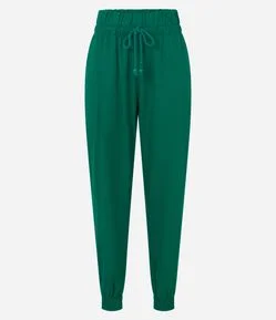 Calça Jogger Jeans com Amarração