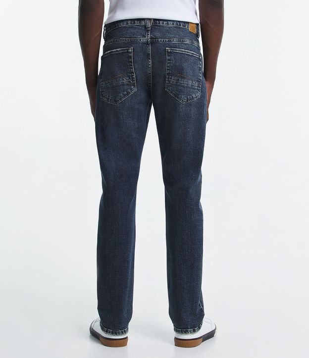 Calça Slim Jeans Original com Bolsos Azul Médio 3