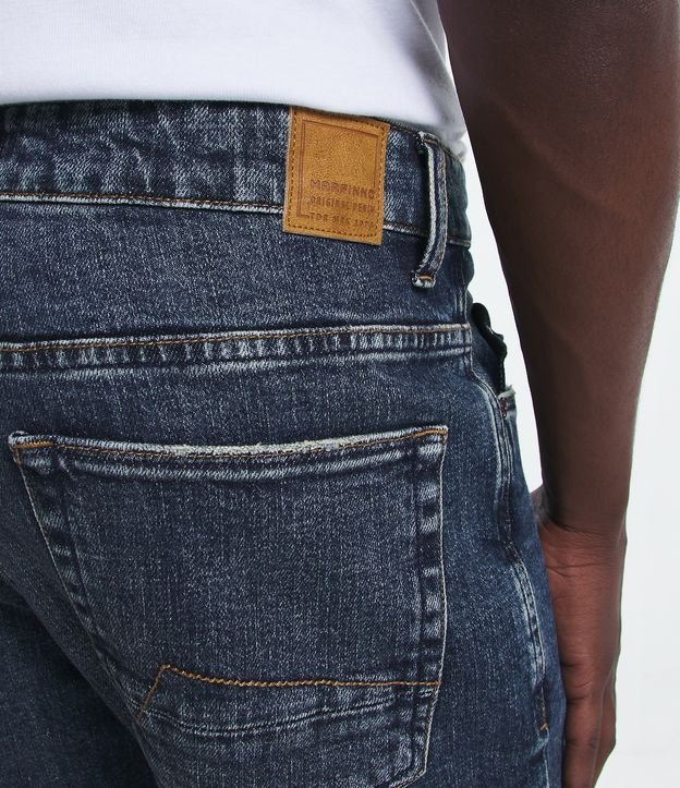 Calça Slim Jeans Original com Bolsos Azul Médio 5