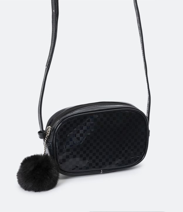 Bolsa Infantil com Alça Ajustável e Pompom no Zíper